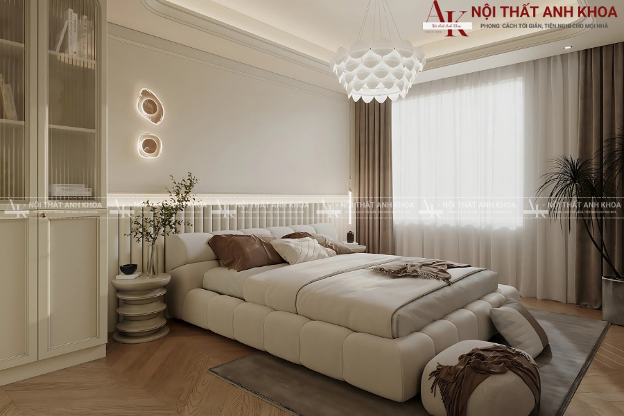 Mẫu nội thất phòng ngủ 25m2 - Sang trọng cho gia đình Việt Mẫu nội thất phòng ngủ 25m2 - Sang trọng cho gia đình Việt