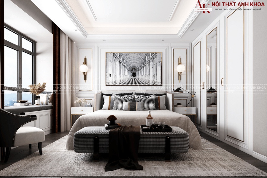 Nội thất phòng ngủ 8m2 cho người độc thân hiện đại Nội thất phòng ngủ 8m2 cho người độc thân hiện đại