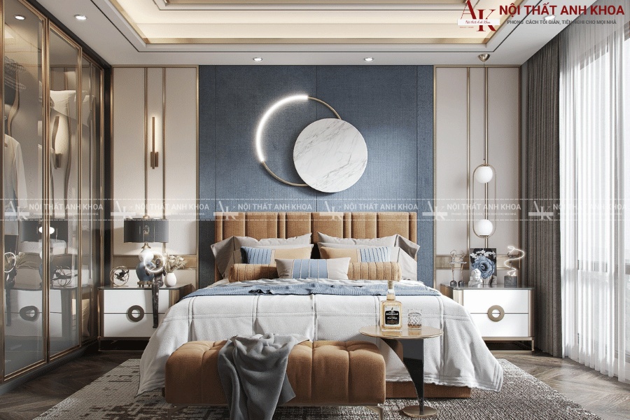 Nội thất phòng ngủ 8m2 - Phong cách hiện đại cho vợ chồng trẻ Nội thất phòng ngủ 8m2 - Phong cách hiện đại cho vợ chồng trẻ