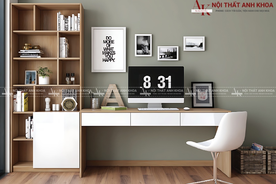 Bàn làm việc gỗ MDF - Giá rẻ, chất lượng Bàn làm việc gỗ MDF - Giá rẻ, chất lượng