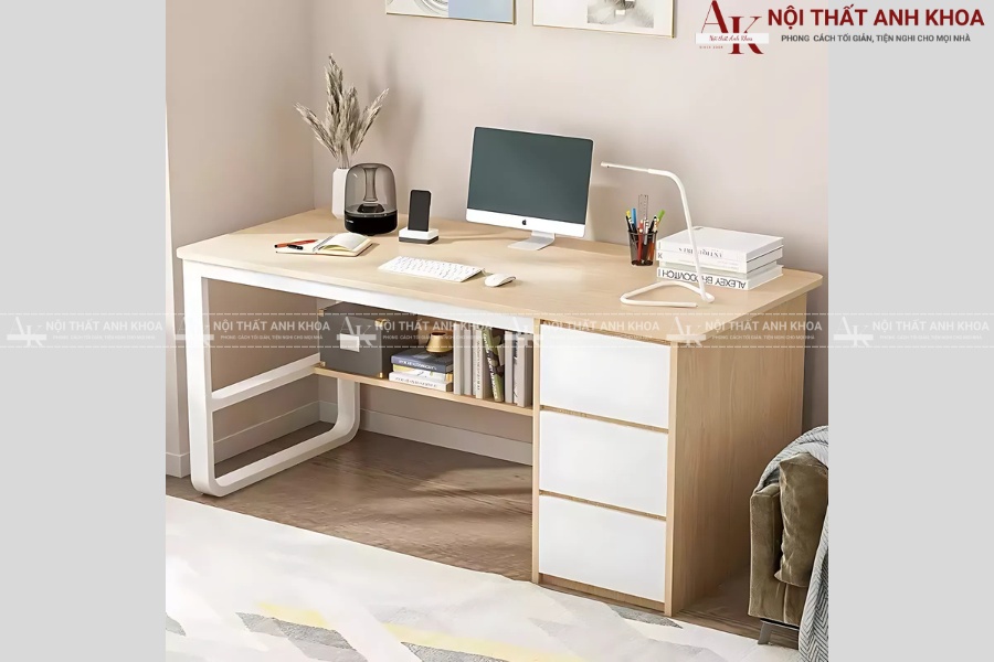 Bàn làm việc gỗ công nghiệp cao cấp - Bền đẹp và sang trọng Bàn làm việc gỗ công nghiệp cao cấp - Bền đẹp và sang trọng