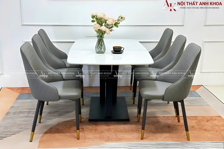 Bàn ăn mặt đá tự nhiên - Bền đẹp với thời gian Bàn ăn mặt đá tự nhiên - Bền đẹp với thời gian