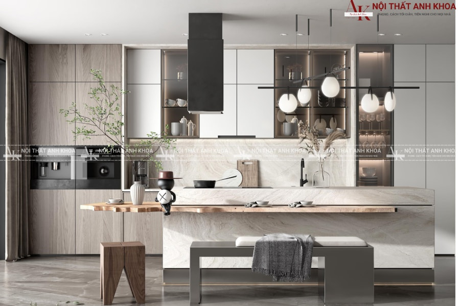 Tủ bếp cho nhà chung cư, nhỏ gọn, tiện ích Tủ bếp cho nhà chung cư, nhỏ gọn, tiện ích