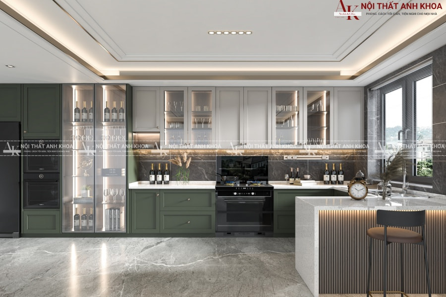 Tủ bếp hiện đại - Thiết kế tối ưu không gian Tủ bếp hiện đại - Thiết kế tối ưu không gian