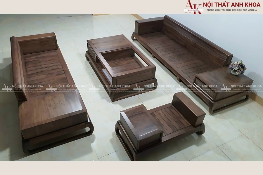 Bàn sofa gỗ óc chó cao cấp - Điểm nhấn sang trọng cho phòng khách Bàn sofa gỗ óc chó cao cấp - Điểm nhấn sang trọng cho phòng khách