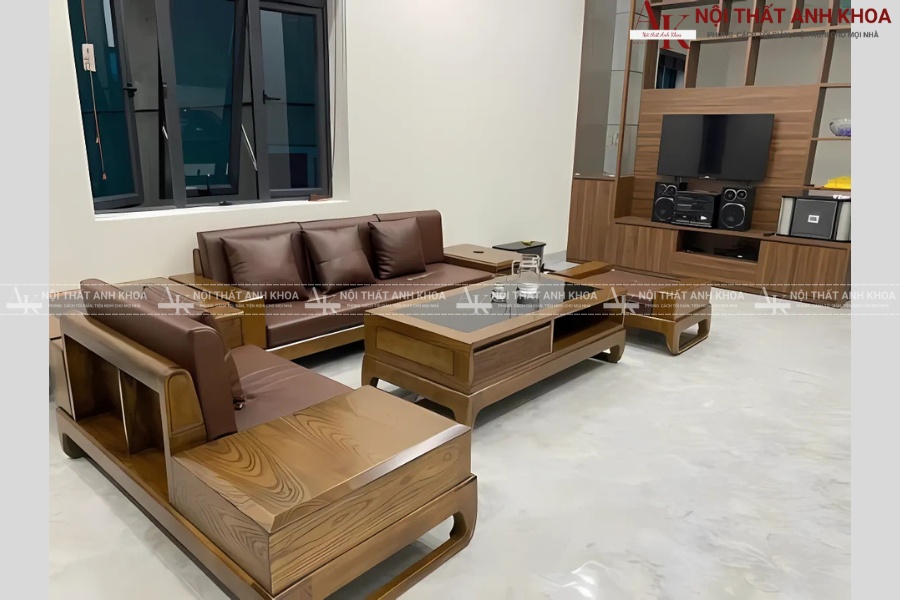 Bàn sofa gỗ nguyên khối sang trọng Bàn sofa gỗ nguyên khối sang trọng