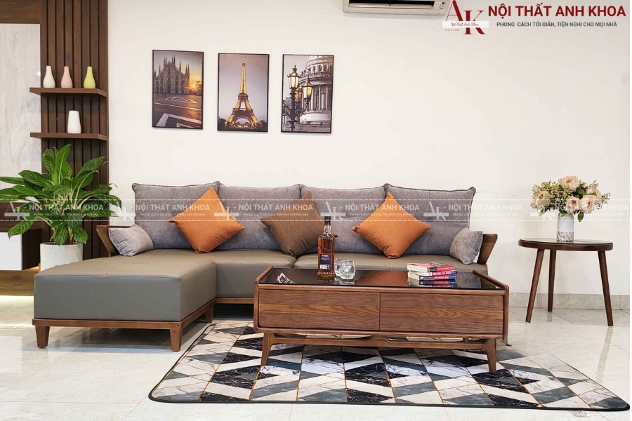 Bàn sofa gỗ sang trọng cho phòng khách hiện đại Bàn sofa gỗ sang trọng cho phòng khách hiện đại