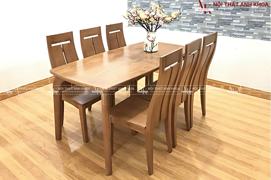 Bàn ăn 6 ghế - Sự kết hợp giữa bền bỉ và thẩm mỹ Bàn ăn 6 ghế - Sự kết hợp giữa bền bỉ và thẩm mỹ