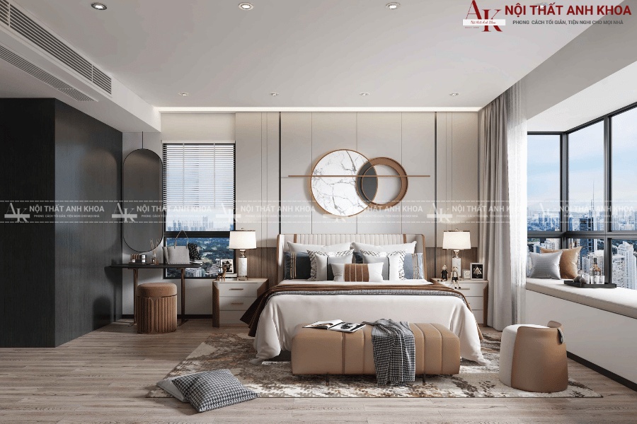 Thiết kế nội thất phòng ngủ nhỏ đẹp cho chung cư mini Thiết kế nội thất phòng ngủ nhỏ đẹp cho chung cư mini