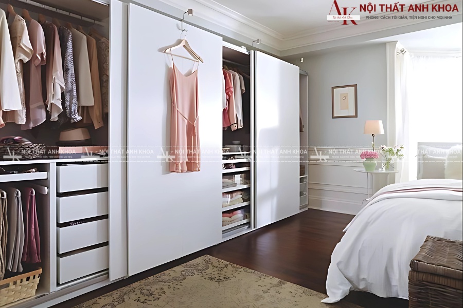 Tủ cửa lùa âm tường - Sự kết hợp của tối giản và tinh tế Tủ cửa lùa âm tường - Sự kết hợp của tối giản và tinh tế