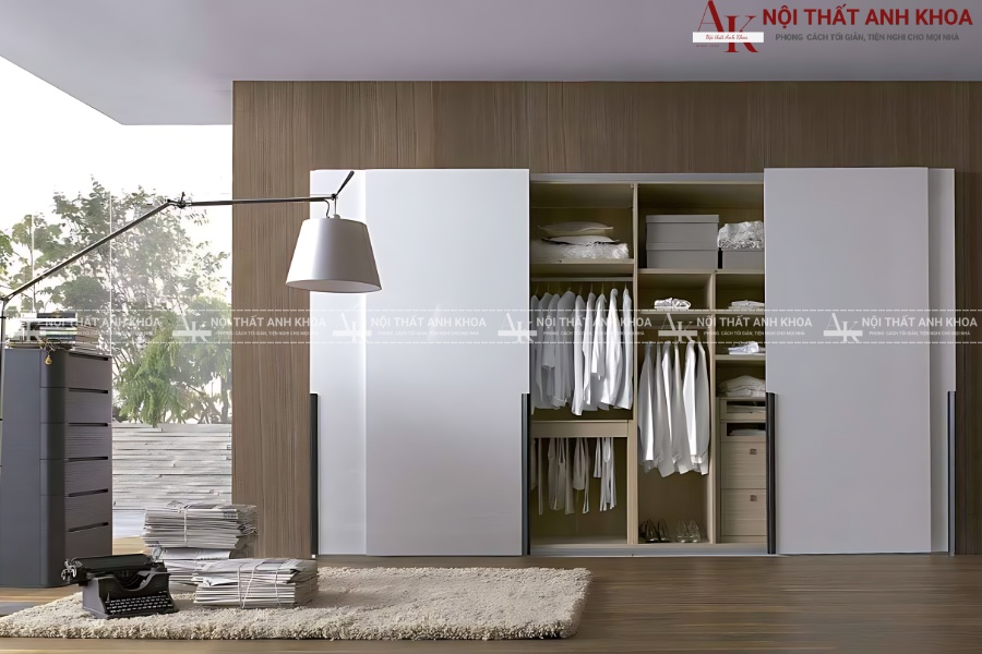 Mẫu tủ quần áo âm tường cánh lùa được yêu thích nhất năm 2025 Mẫu tủ quần áo âm tường cánh lùa được yêu thích nhất năm 2025