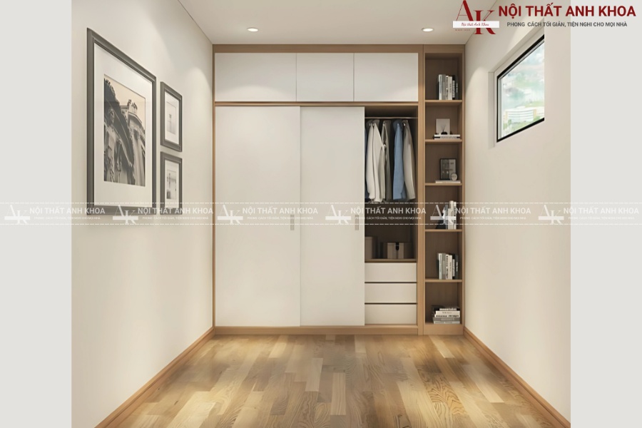 Tủ quần áo gỗ công nghiệp hiện đại Tủ quần áo gỗ công nghiệp hiện đại