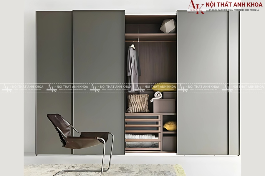 Tủ quần áo âm tường cửa lùa gỗ công nghiệp cao cấp Tủ quần áo âm tường cửa lùa gỗ công nghiệp cao cấp