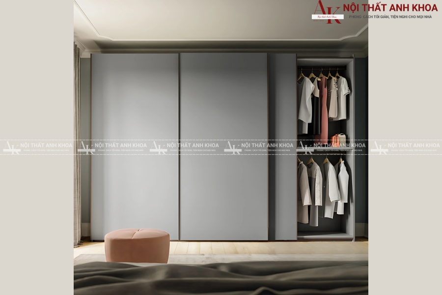 Tủ áo cửa lùa âm tường - Giải pháp tiện lợi cho nhà phố Tủ áo cửa lùa âm tường - Giải pháp tiện lợi cho nhà phố