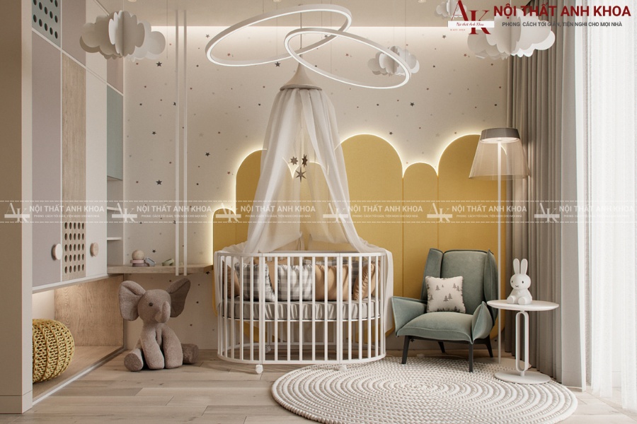 Thiết kế phòng ngủ công chúa hiện đại cho bé gái nhỏ Thiết kế phòng ngủ công chúa hiện đại cho bé gái nhỏ