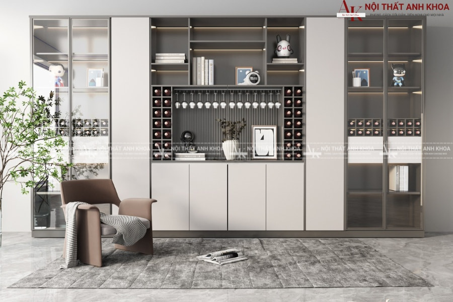 Tủ rượu phòng ăn - Điểm nhấn sang trọng cho mọi không gian Tủ rượu phòng ăn - Điểm nhấn sang trọng cho mọi không gian