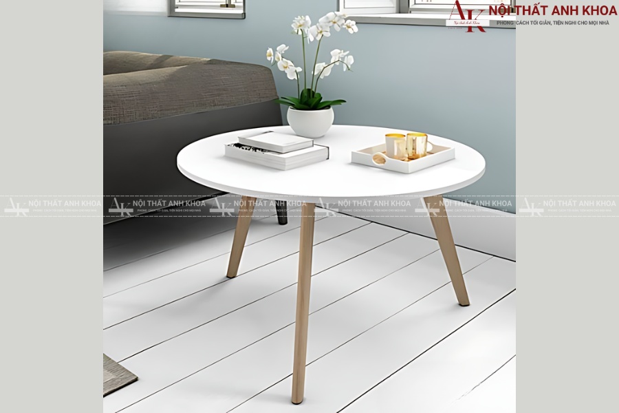 Mẫu bàn sofa tròn đơn giản mà đẹp hút mắt Mẫu bàn sofa tròn đơn giản mà đẹp hút mắt
