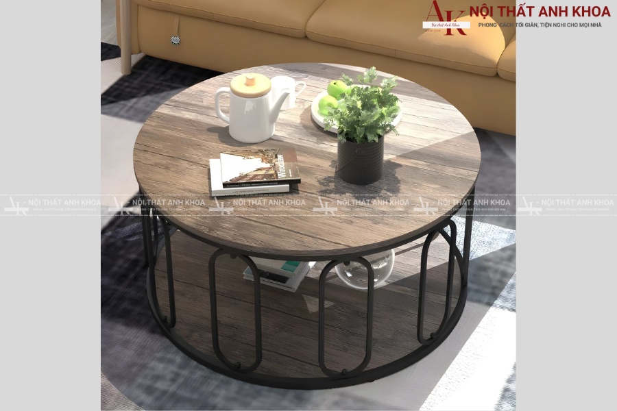 Bàn sofa chân sắt đa năng - Vừa tiện dụng vừa thẩm mỹ Bàn sofa chân sắt đa năng - Vừa tiện dụng vừa thẩm mỹ