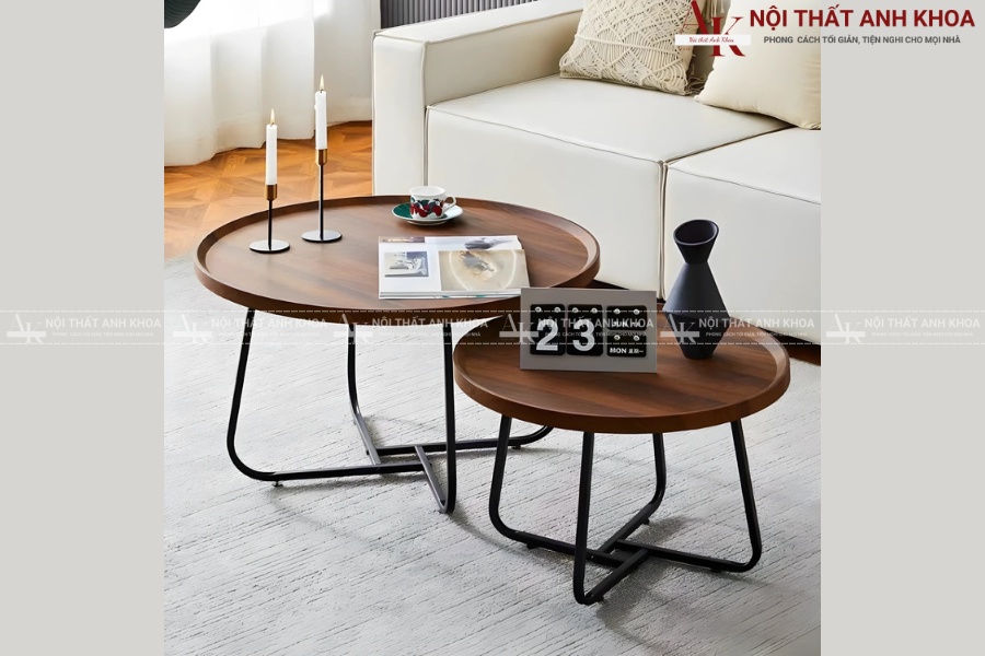 Bàn sofa chân sắt cho không gian nội thất hiện đại Bàn sofa chân sắt cho không gian nội thất hiện đại