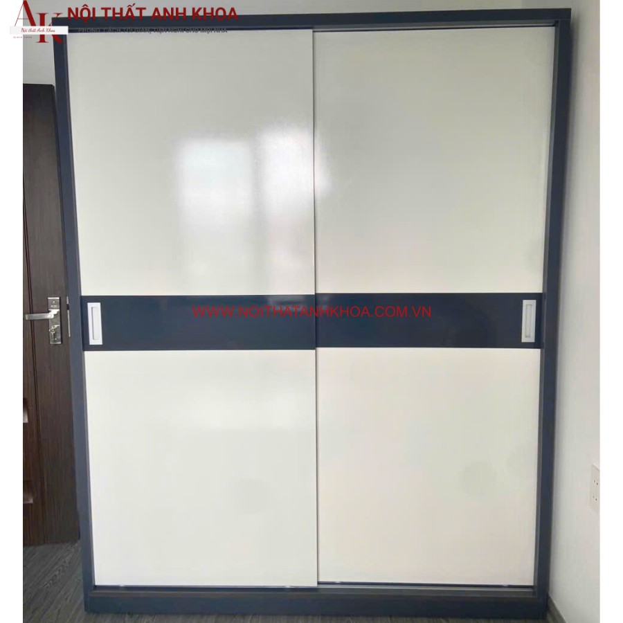 Tủ quần áo cửa lùa 2 cánh gỗ công nghiệp đẹp giá rẻ Tủ quần áo cửa lùa 2 cánh gỗ công nghiệp đẹp giá rẻ