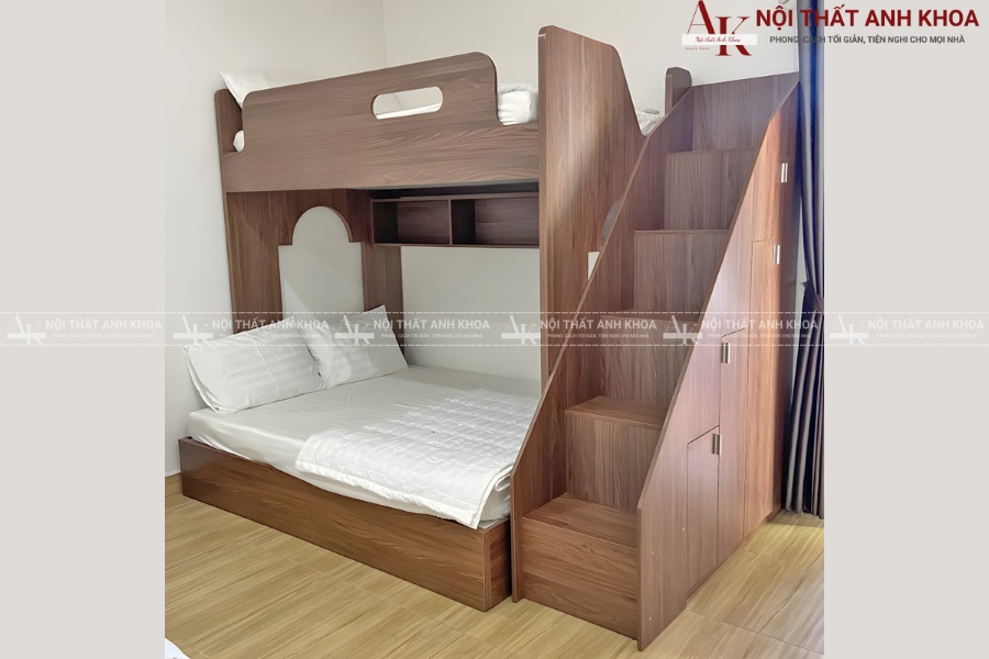 Giường tầng 1m6 x 2m cho người lớn - Rộng rãi, chắc chắn Giường tầng 1m6 x 2m cho người lớn - Rộng rãi, chắc chắn