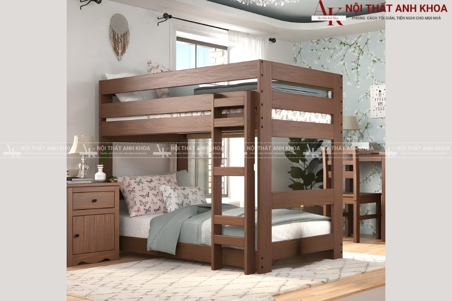 Giường tầng gỗ tự nhiên - Đẳng cấp và bền bỉ Giường tầng gỗ tự nhiên - Đẳng cấp và bền bỉ