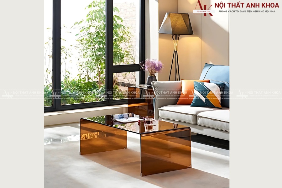Bàn sofa kính cường lực - Hiện đại và nhẹ nhàng Bàn sofa kính cường lực - Hiện đại và nhẹ nhàng