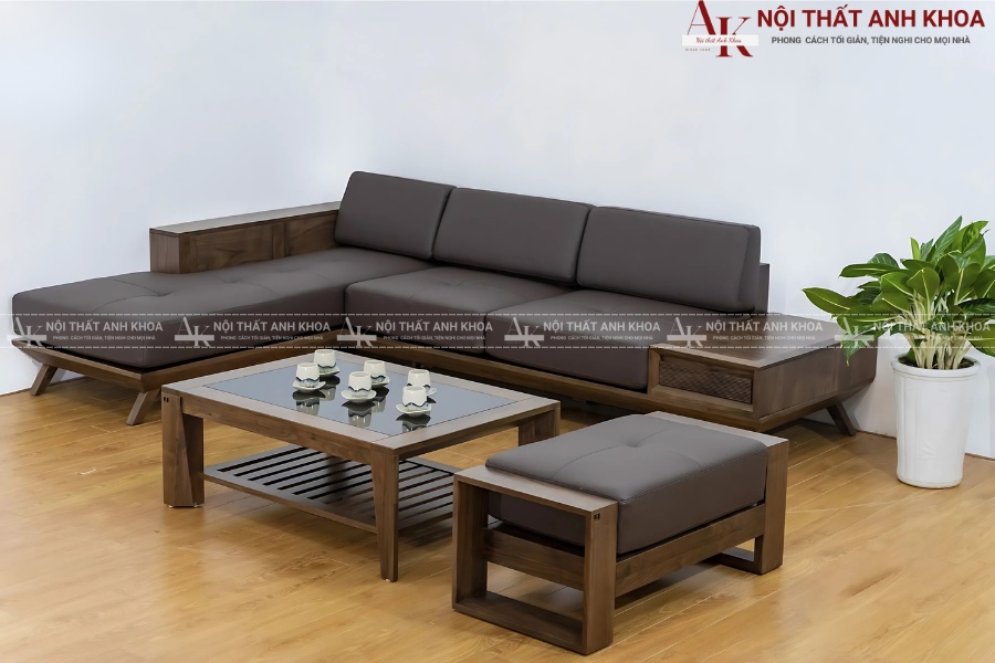 Bàn sofa gỗ sồi - Tối giản và sang trọng Bàn sofa gỗ sồi - Tối giản và sang trọng