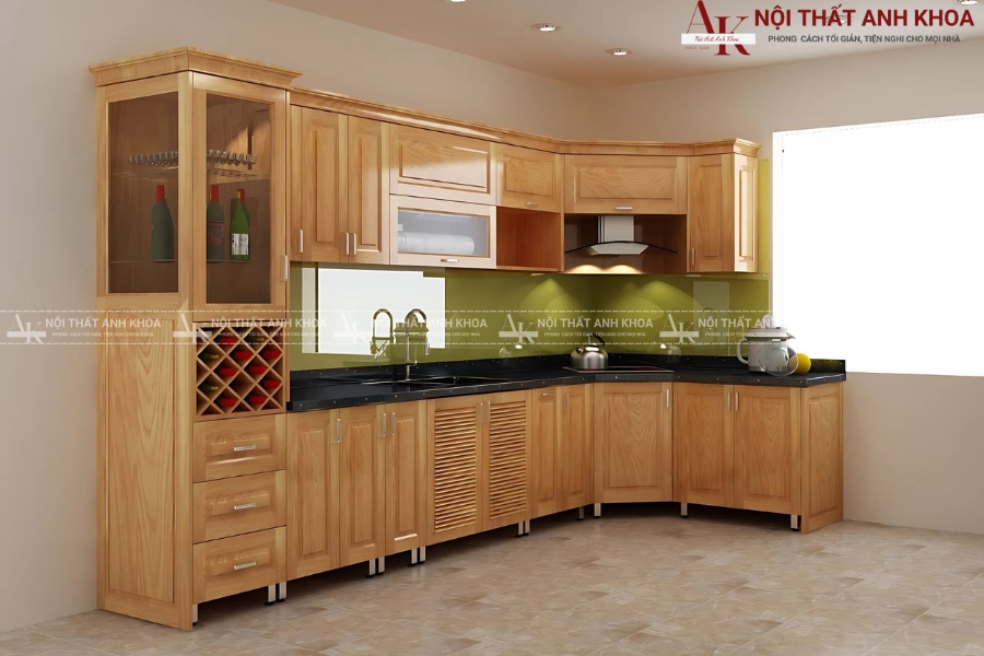 Tủ bếp góc thiết kế thông minh, đa dạng kiểu dáng Tủ bếp góc thiết kế thông minh, đa dạng kiểu dáng