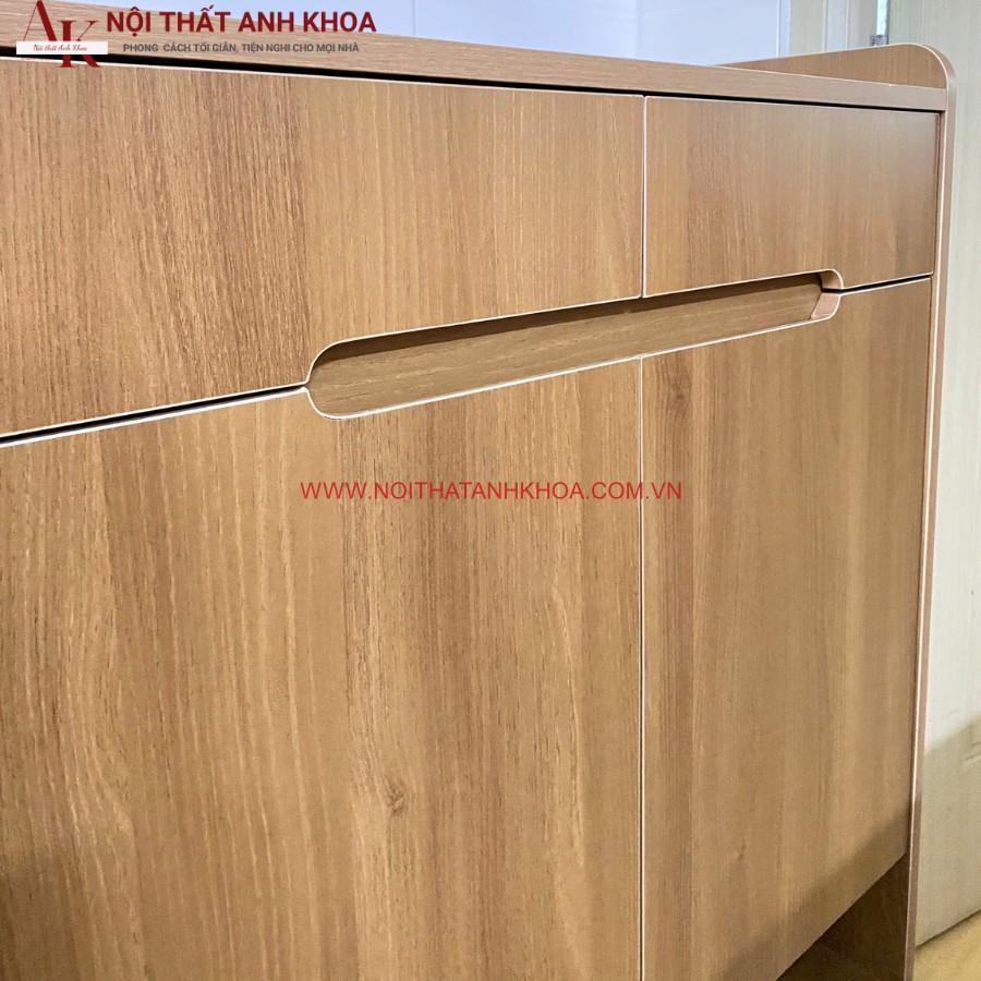 Tủ giày gỗ MDF gam màu ấm áp, gần gũi Tủ giày gỗ MDF gam màu ấm áp, gần gũi