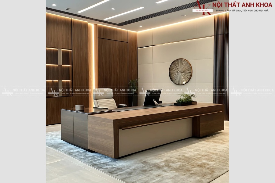 Xu hướng bàn giám đốc 2025 - Hiện đại, tiện nghi, phong thủy Xu hướng bàn giám đốc 2025 - Hiện đại, tiện nghi, phong thủy