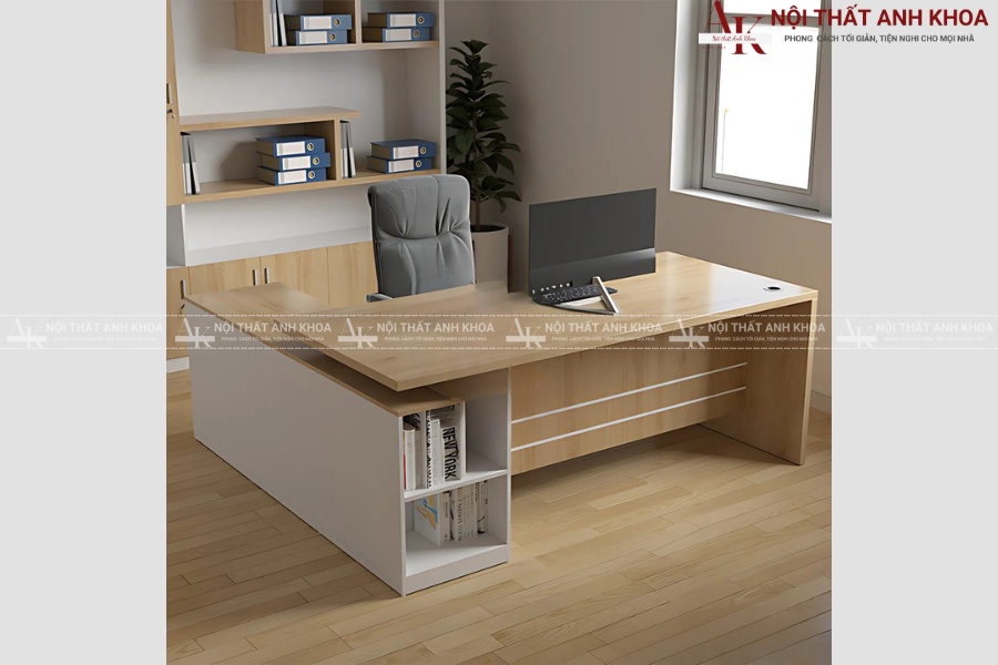 Bàn giám đốc chữ L - Giải pháp tối ưu không gian văn phòng Bàn giám đốc chữ L - Giải pháp tối ưu không gian văn phòng