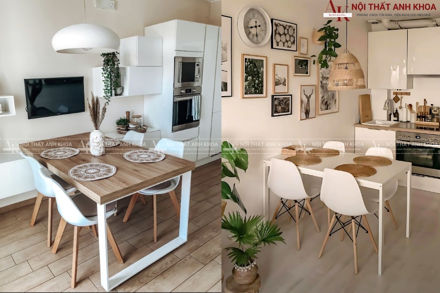 Bàn ăn 4 ghế hiện đại, tiện nghi cho gia đình nhỏ Bàn ăn 4 ghế hiện đại, tiện nghi cho gia đình nhỏ