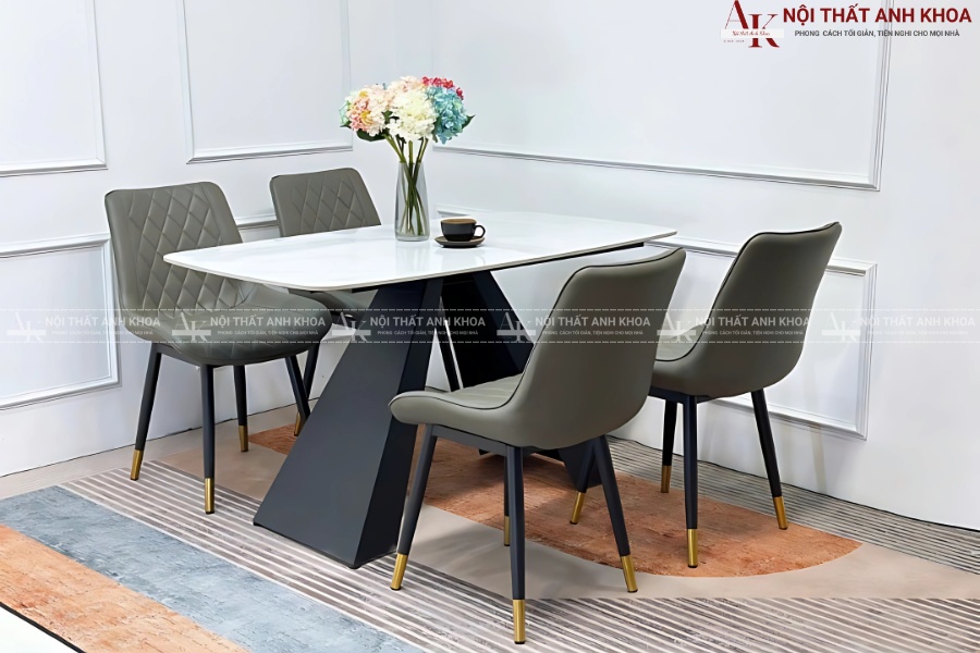 Bàn ăn 4 ghế mặt đá - Tạo điểm nhấn cho gian bếp Bàn ăn 4 ghế mặt đá - Tạo điểm nhấn cho gian bếp
