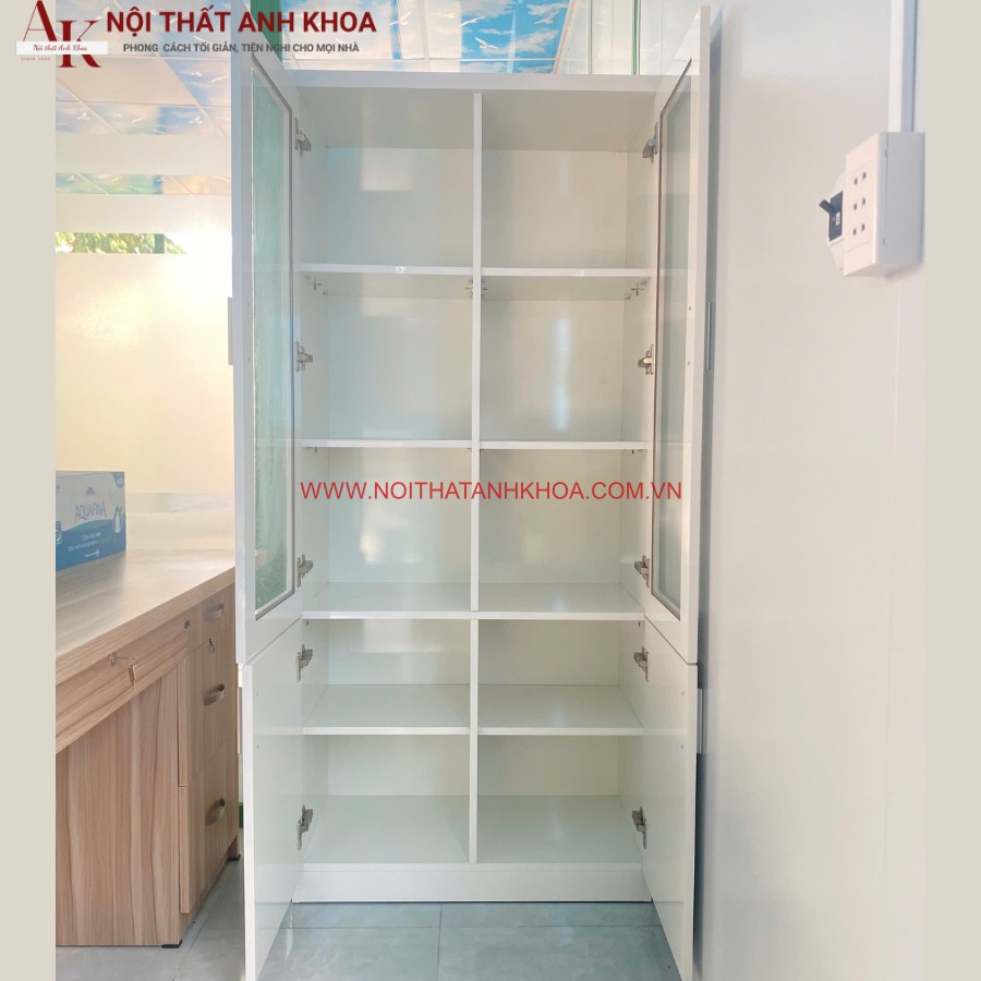 Tủ đựng hồ sơ gam màu trắng thanh lịch Tủ đựng hồ sơ gam màu trắng thanh lịch