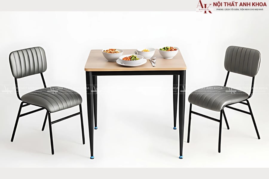Bàn ăn 2 ghế phong cách Bắc Âu - Tối giản thanh lịch Bàn ăn 2 ghế phong cách Bắc Âu - Tối giản thanh lịch
