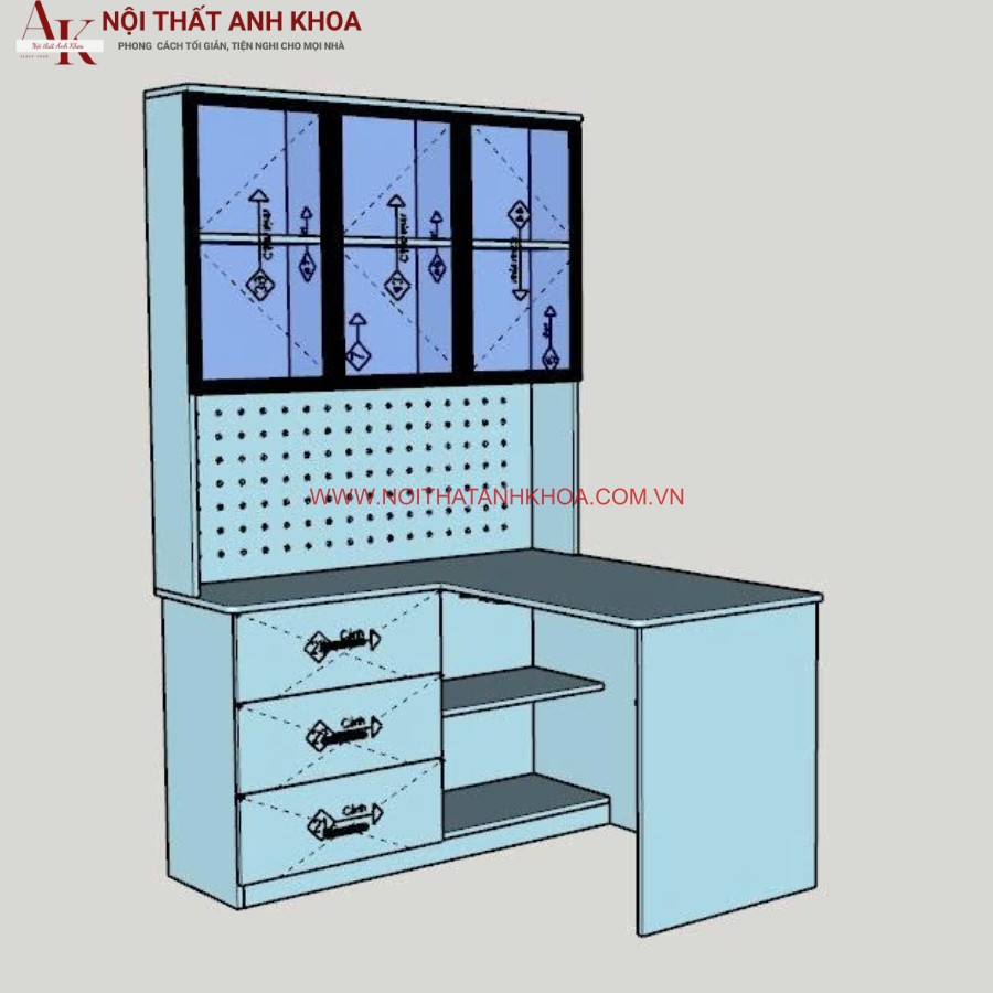 Bàn làm việc kết hợp kệ sách gỗ công nghiệp đẹp giá tốt Bàn làm việc kết hợp kệ sách gỗ công nghiệp đẹp giá tốt