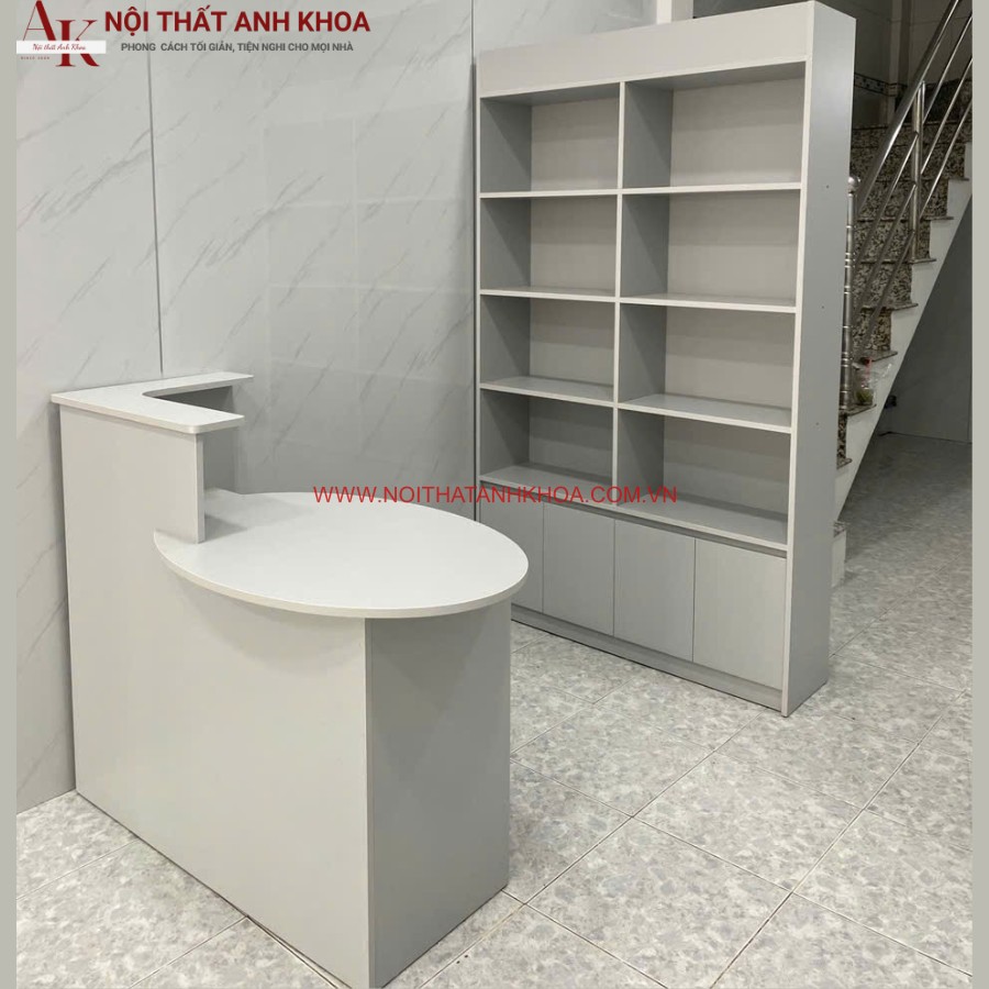 Quầy lễ tân gỗ công nghiệp MDF giá tốt Quầy lễ tân gỗ công nghiệp MDF giá tốt