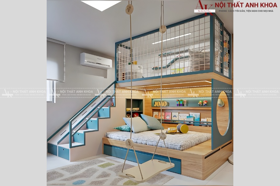 Mẫu giường tầng trẻ em đẹp - An toàn nhất 2025 Mẫu giường tầng trẻ em đẹp - An toàn nhất 2025
