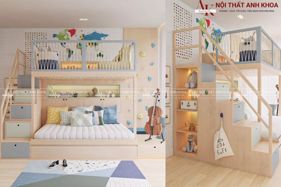 Mẫu giường tầng trẻ em đáng mua nhất năm 2025 Mẫu giường tầng trẻ em đáng mua nhất năm 2025