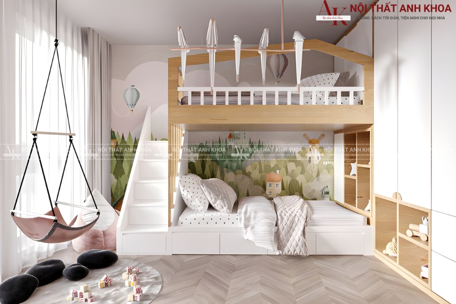 Xu hướng giường tầng trẻ em 2025 - Thông minh, hiện đại Xu hướng giường tầng trẻ em 2025 - Thông minh, hiện đại