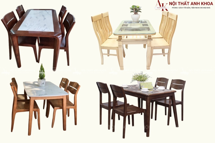 Bàn ăn cơm gỗ sồi tự nhiên - Mẫu truyền thống sang trọng Bàn ăn cơm gỗ sồi tự nhiên - Mẫu truyền thống sang trọng