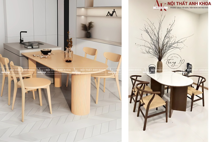 Bàn ăn gỗ cao cấp kiểu Bắc Âu - Đẳng cấp và ấm cúng Bàn ăn gỗ cao cấp kiểu Bắc Âu - Đẳng cấp và ấm cúng