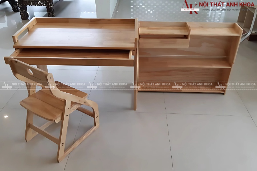 Bàn học sinh gỗ tự nhiên Bàn học sinh gỗ tự nhiên