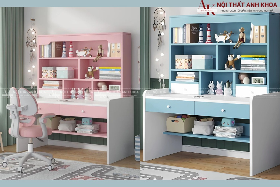 Bàn học sinh liền kệ sách Bàn học sinh liền kệ sách