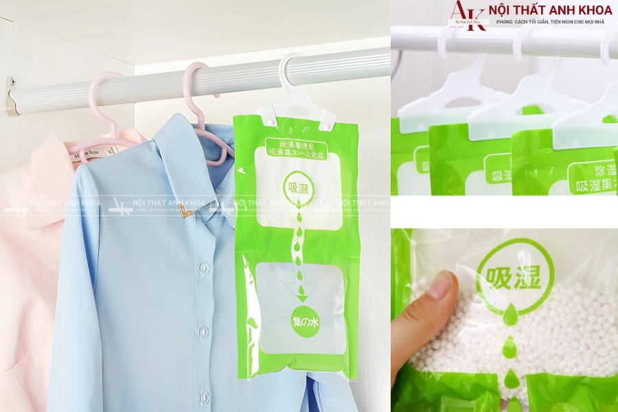 Viên hút ẩm tủ áo - Bảo vệ vải vóc tốt nhất Viên hút ẩm tủ áo - Bảo vệ vải vóc tốt nhất