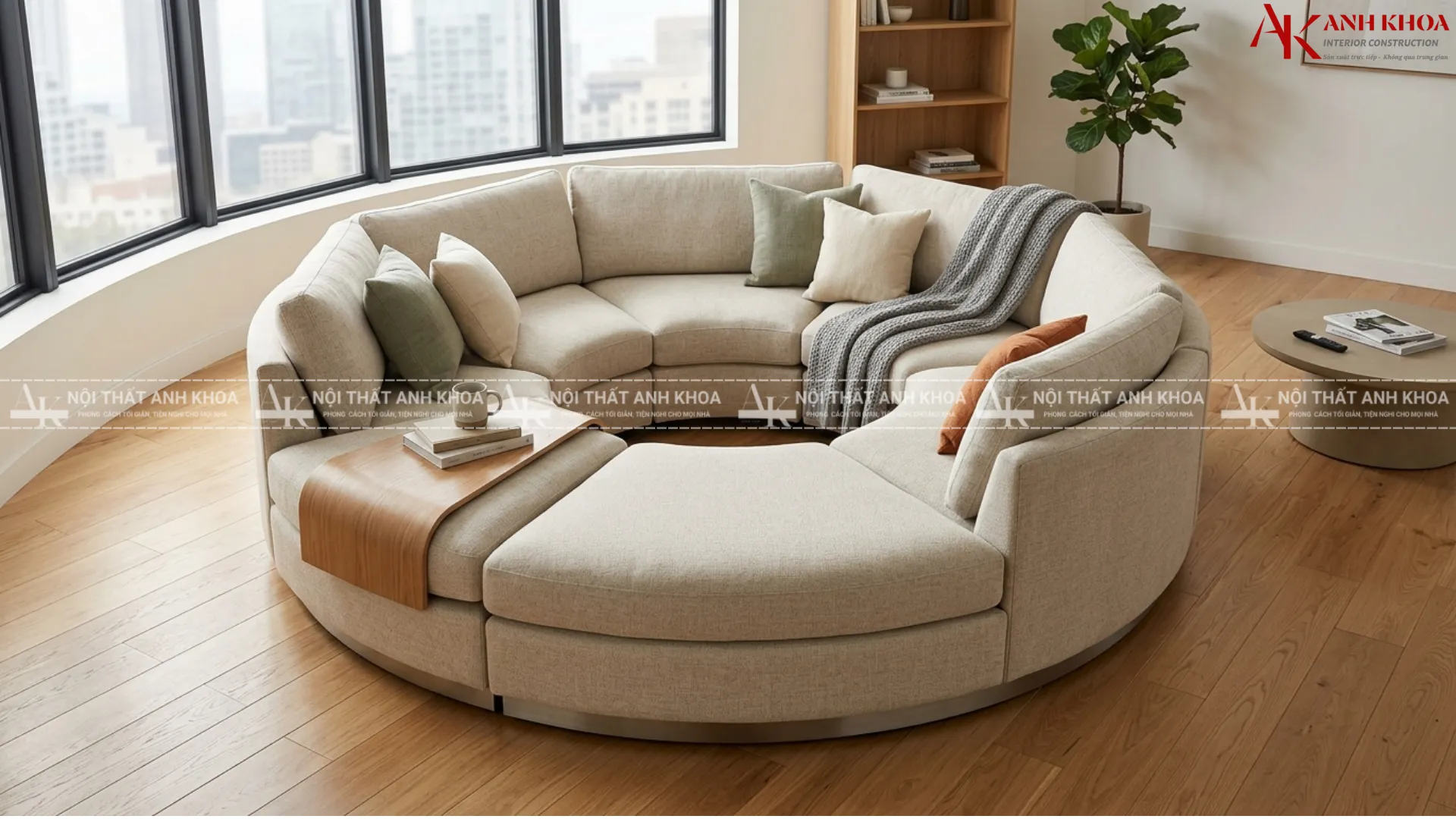 Chiếc sofa tròn xoay 360 độ - Linh hoạt từng góc nhìn, tiện ích bất ngờ Chiếc sofa tròn xoay 360 độ - Linh hoạt từng góc nhìn, tiện ích bất ngờ
