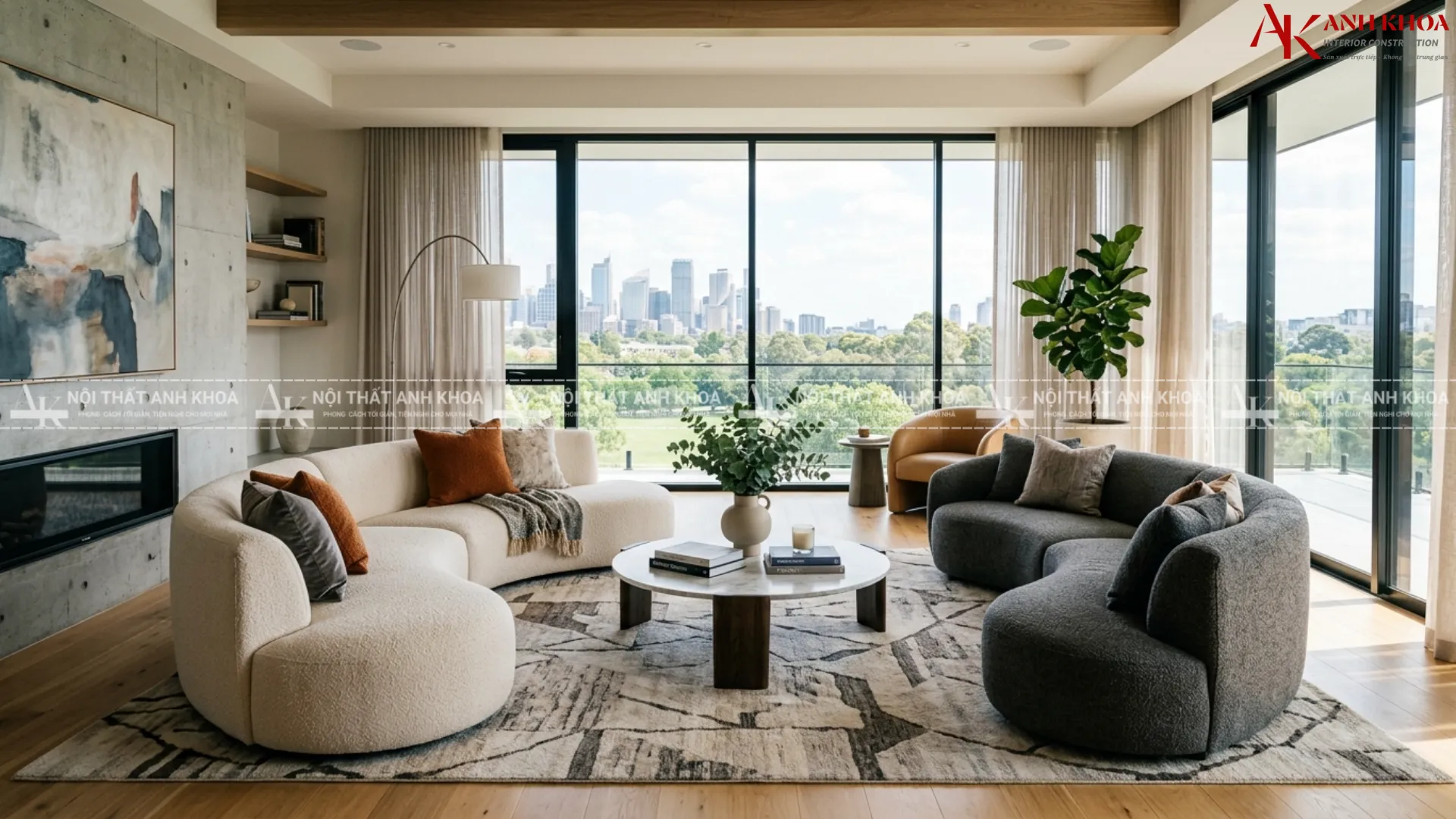 Góc chill hoàn hảo bắt đầu từ một chiếc sofa tròn Góc chill hoàn hảo bắt đầu từ một chiếc sofa tròn
