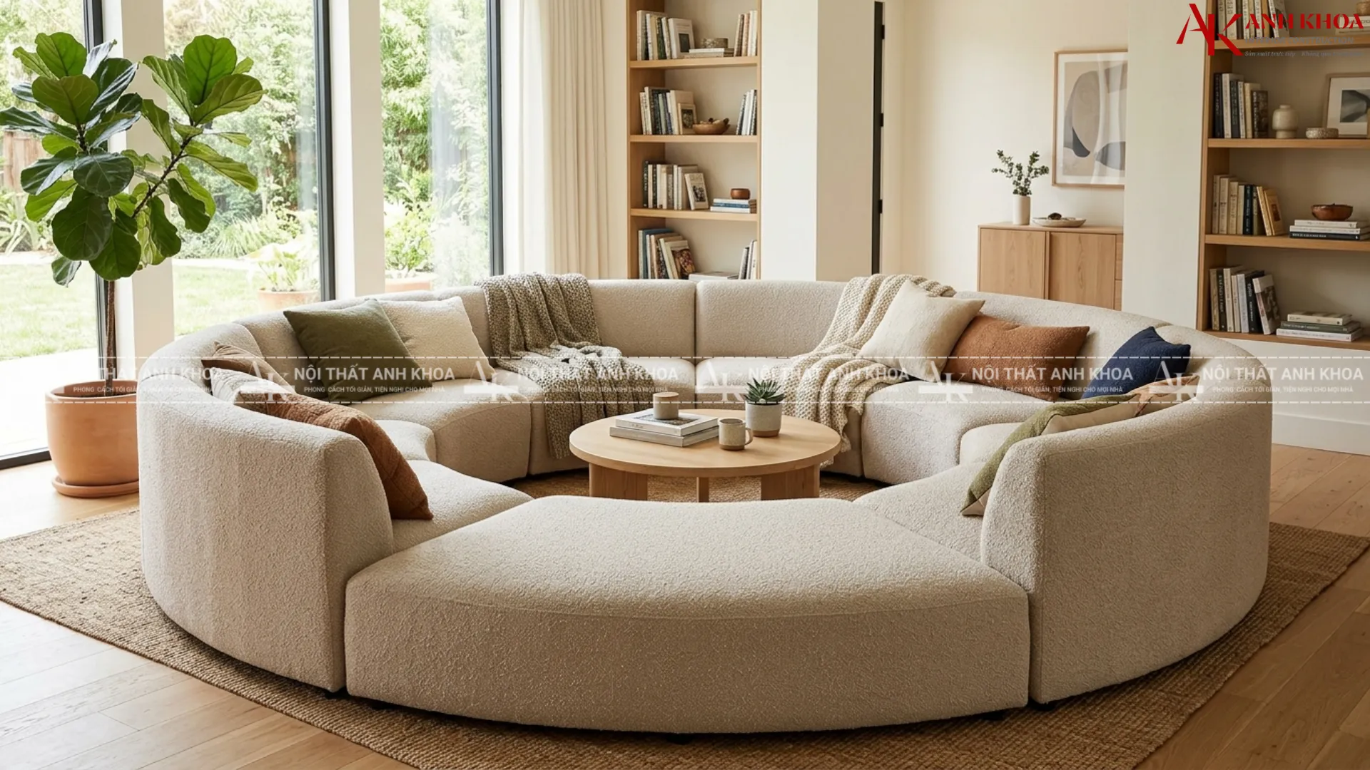 Chạm vào nét mềm mại - Ghế sofa tròn tinh tế cho mọi không gian Chạm vào nét mềm mại - Ghế sofa tròn tinh tế cho mọi không gian