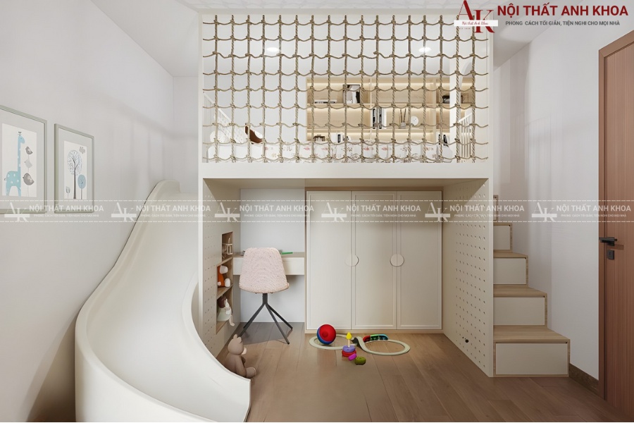 Mẫu giường tầng có bàn học đẹp nhất 2025 Mẫu giường tầng có bàn học đẹp nhất 2025